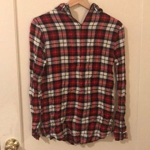 forever 21 red flannel zip up